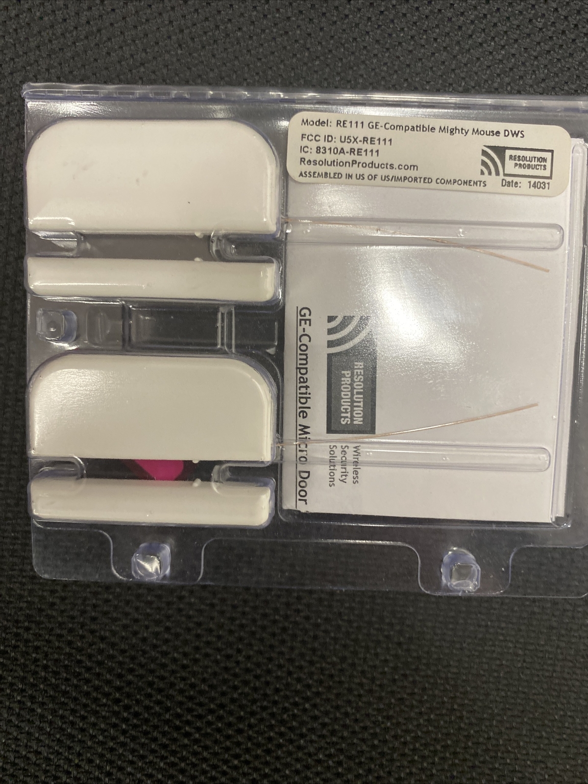 2 Pack Resolution RE111 Wireless Micro Door Window Contact GE Interlogix Compat