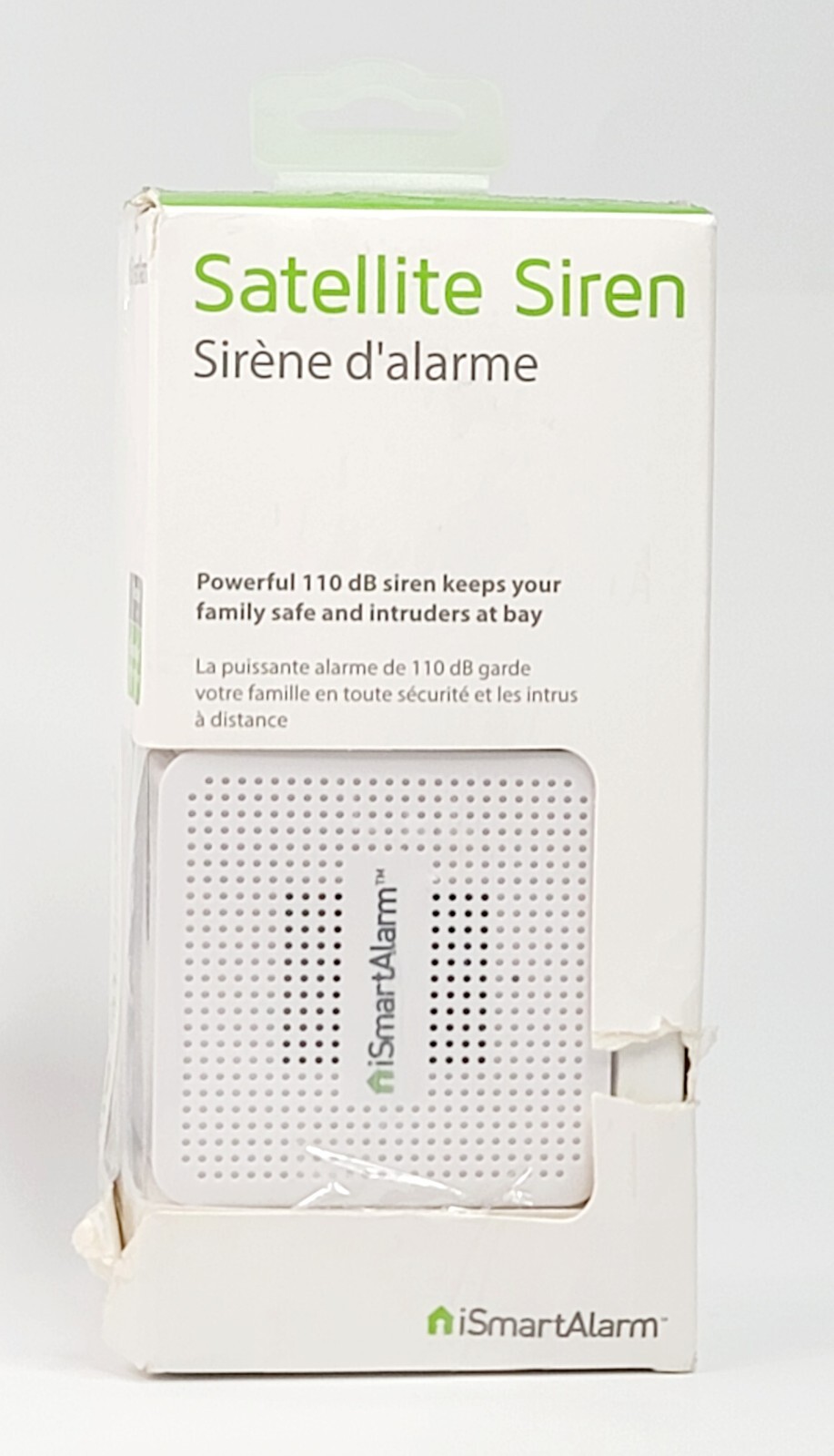 iSMART Alarm AS3 SATELLITE SIREN for iSartAlarm Home Security System 110dB WHITE