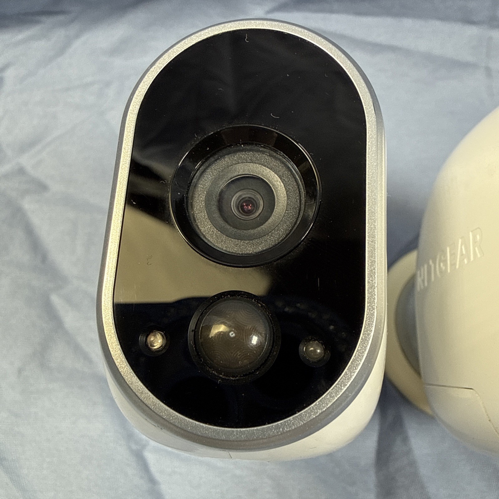 2 Arlo NETGEAR VMC3030 HD Security Camera Wire-Free Not Tested Sold AS IS