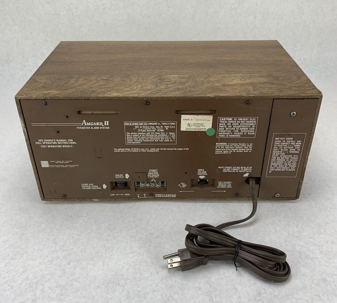 Amway AmGard II E-9294 Perimeter Alarm System – Main Unit Only