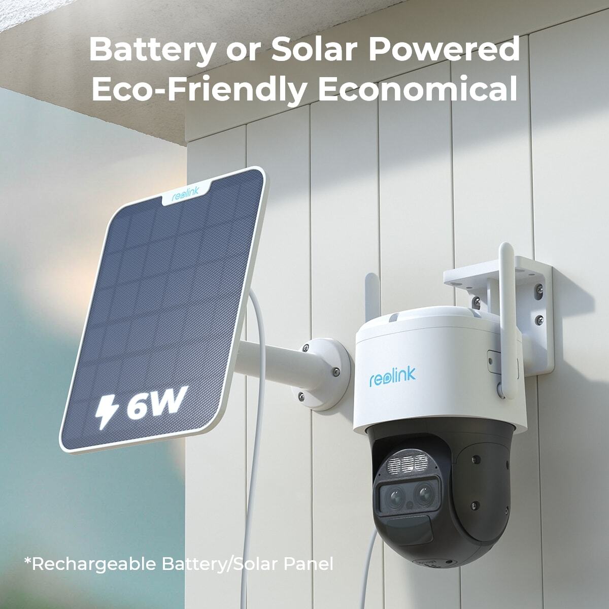 Reolink 8MP WiFi Security System 360° PTZ Home Hub Trackmix Battery with Solar
