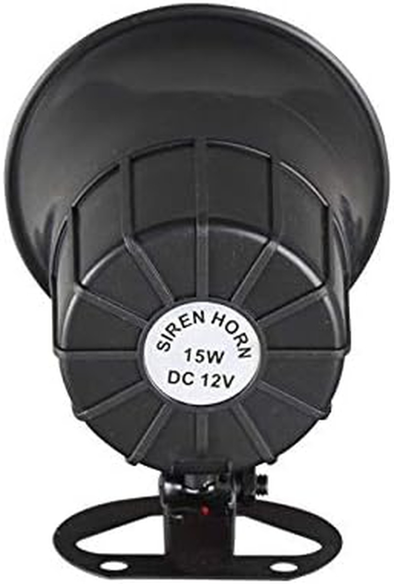 Wired Alarm Siren Horn 15W DC 6 to 12V Security Siren with Bracket for Home Secu