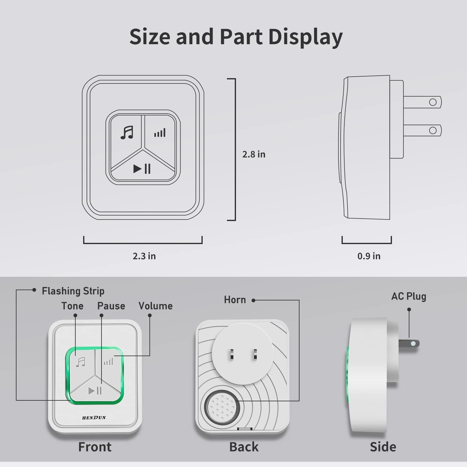 Upgraded 108 Db Power Outage Alarm with Tri-Color LED for Freezer & CPAP Safety