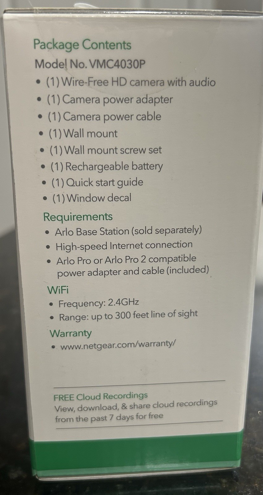 Arlo Pro 2 Add-On Wire-Free Camera VMC4030P-100NAS New in Box