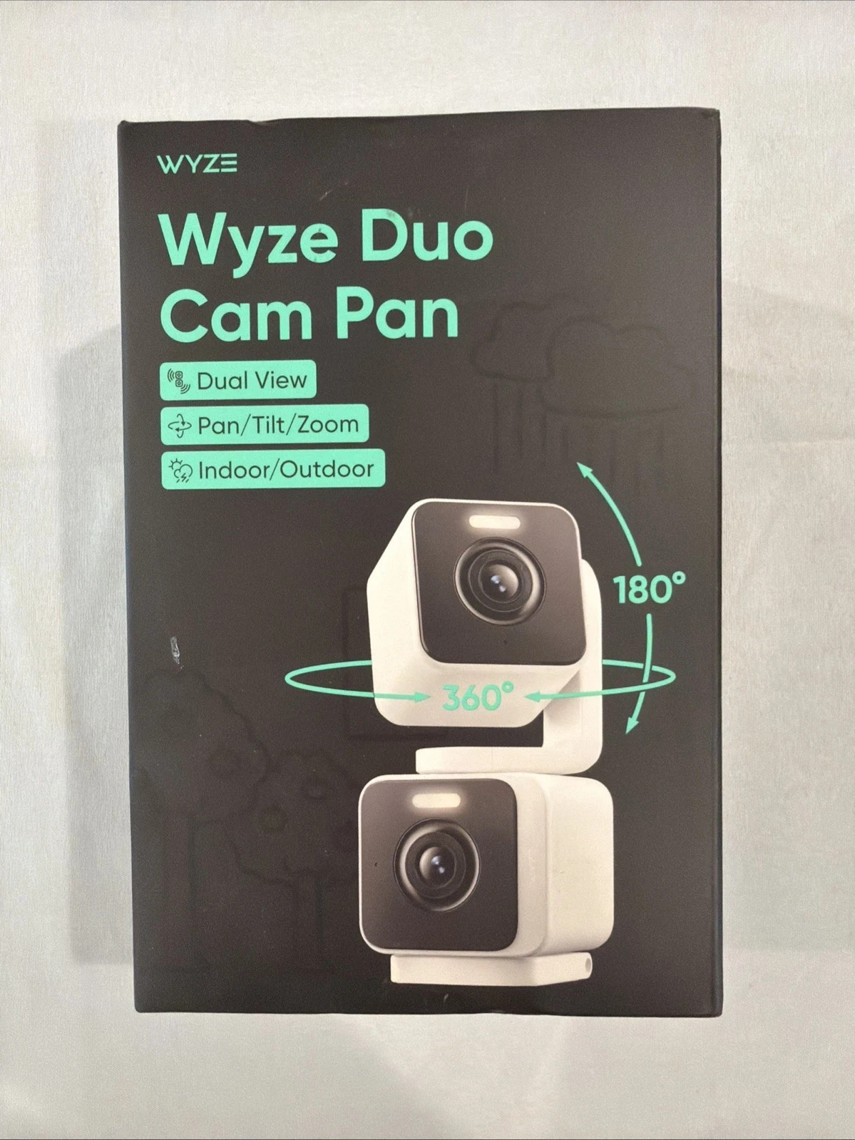 Wyze Duo Cam Pan 2K IP65 Indoor Outdoor Pan Tilt Camera Alexa Brand New Sealed