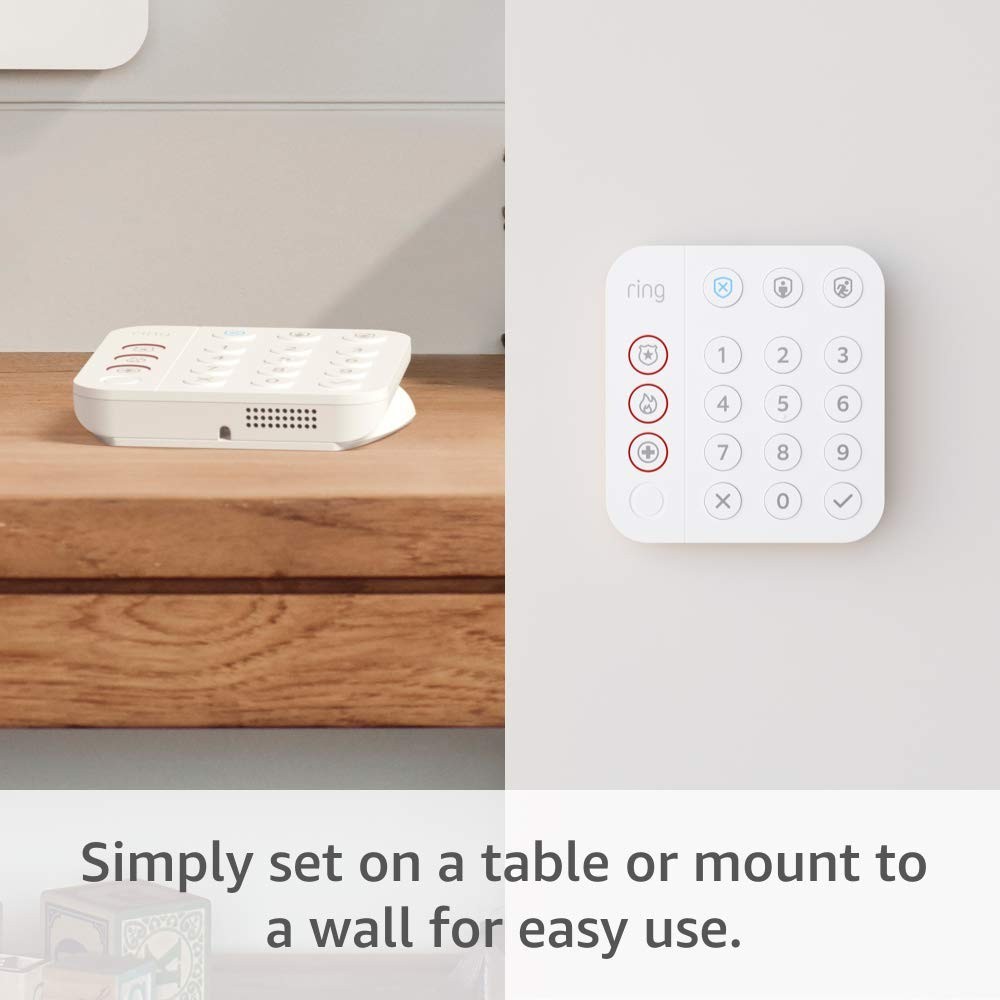 Ring Alarm Pro Wired Elite Security System and Built-in eero WiFi 6 Router White