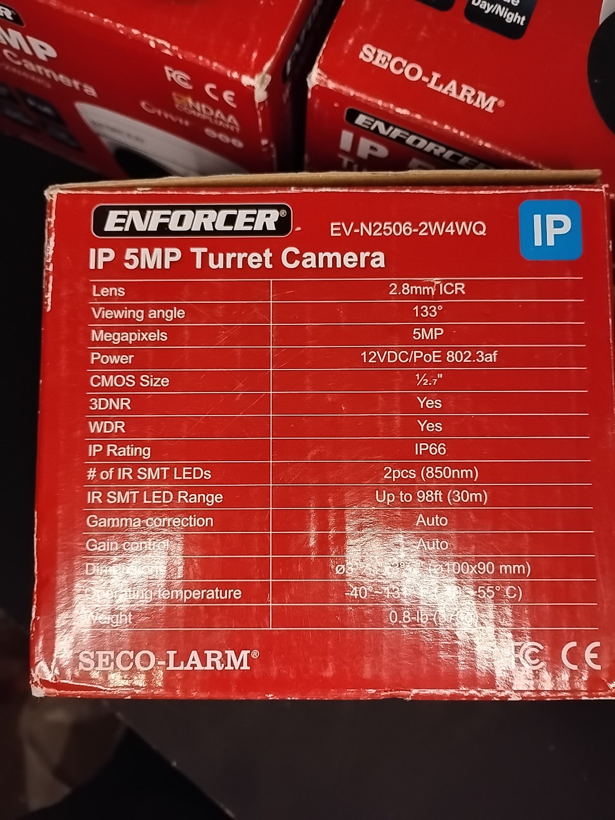 Seco-Larm EV – N2506-2W4WQ IP 5 MP Enforcer Turret Camera Lot of 3 New!