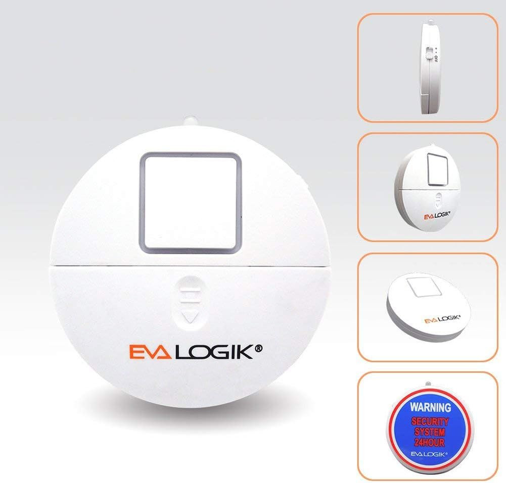 Modern Ultra-Thin Window Alarm with Loud 120Db Sound and Vibration Sensors Compa