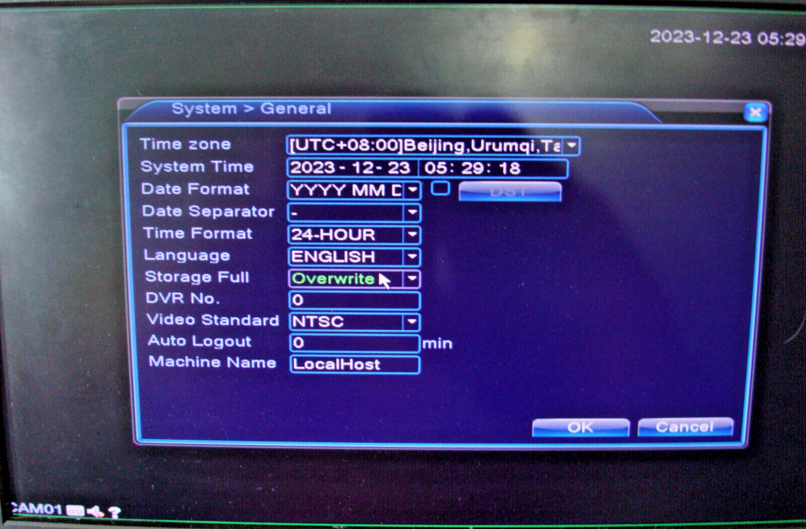 SANNCE DU-L81A1T 8 Ch DVR w/ 1 TB Formatted Hard Drive with Accessories