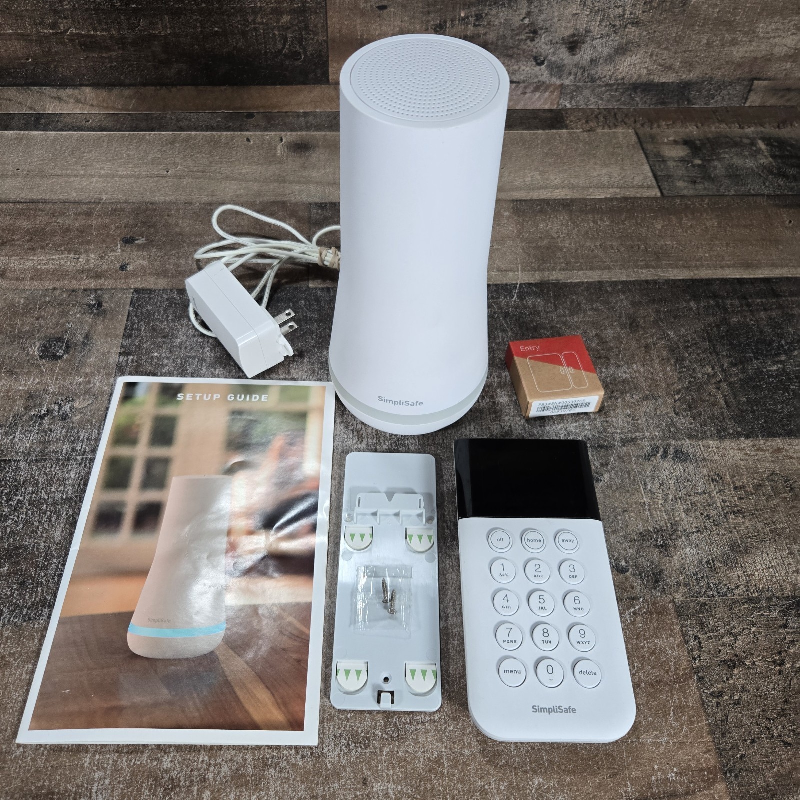 SimpliSafe Home Security System Base Station SSBS3 w/ Keypad SSKP3 Entry Sensor