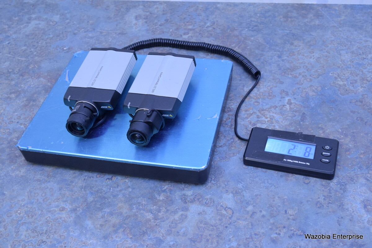 2 AXIS 221 NETWORK CAMERA 0221-001-02 WITH PENTAX 3-8 MM CS 1:1.0 D/N TS3VS10ED