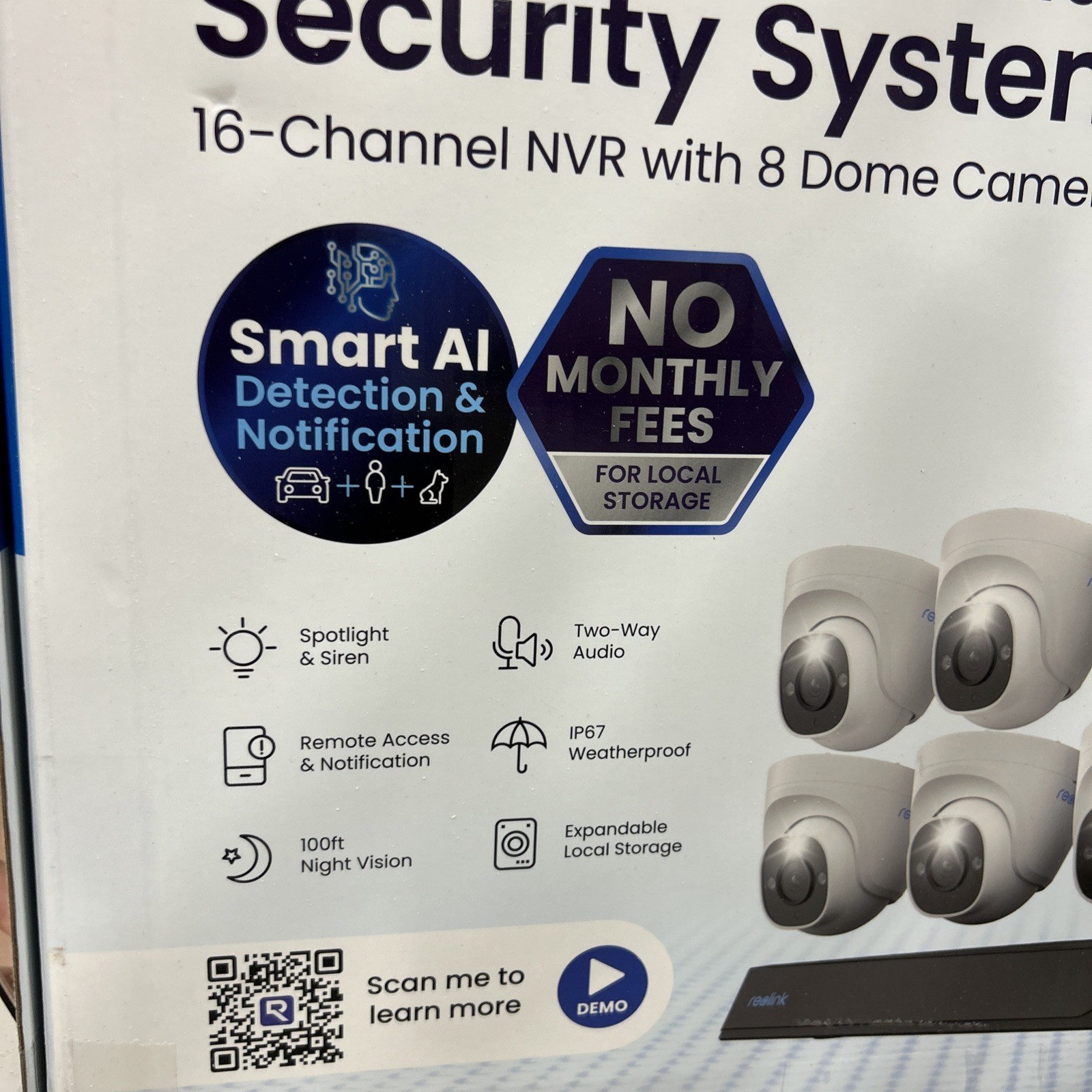 New Reolink Pro Series 4K+ 16-Channel 4TB 8 12MP CamWired Security Camera System