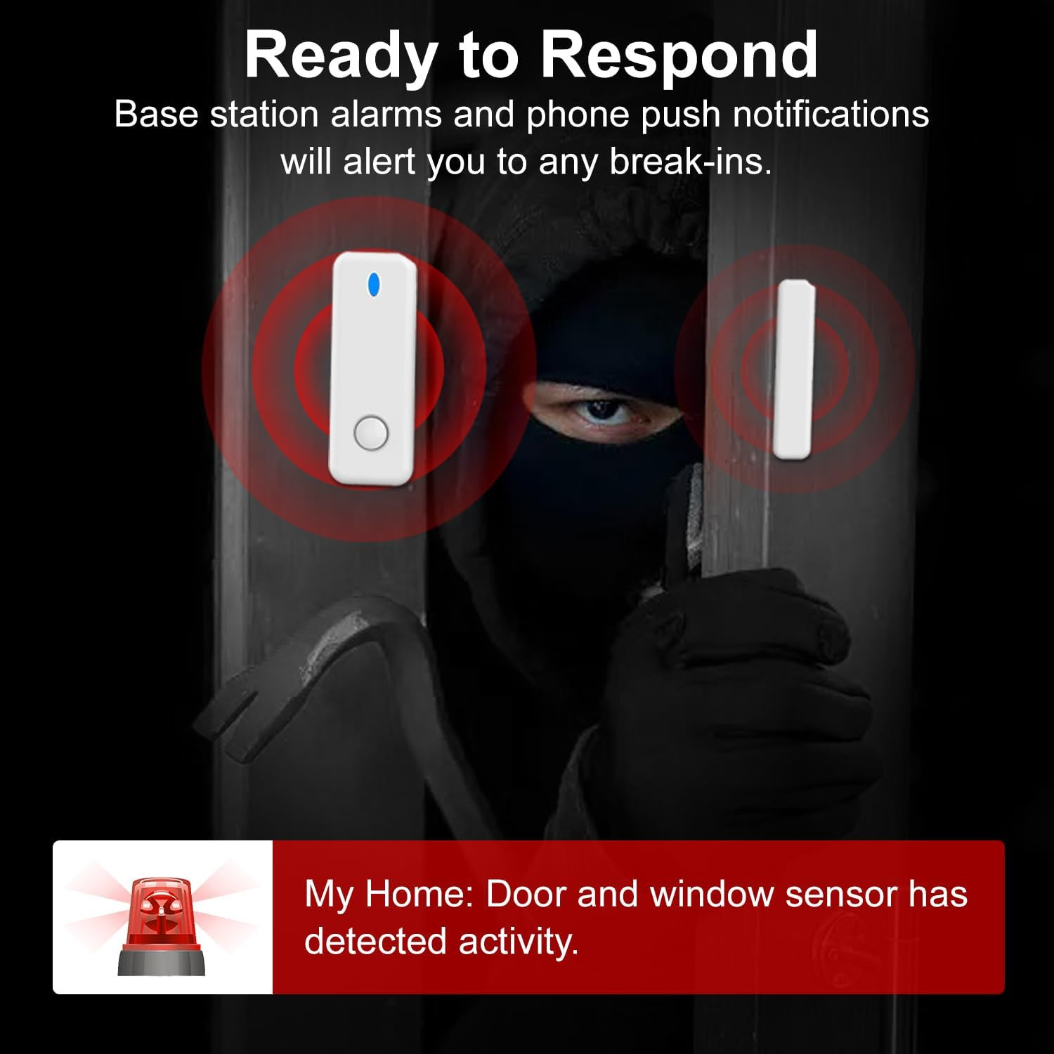 Home Alarm System with Camera, 23 Pieces Wireless Wifi/Gsm SMS Home Security Sys