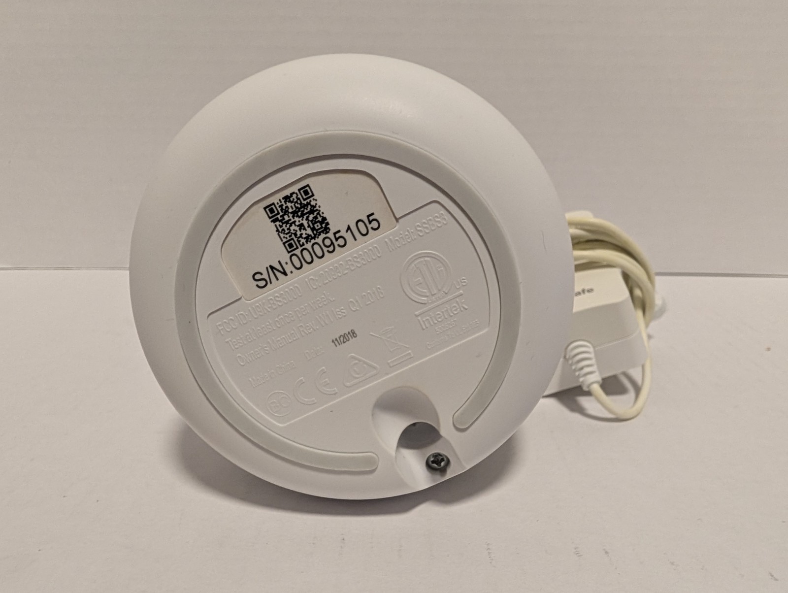 SimpliSafe SSBS3 Base Station Home Security System With Power Adapter
