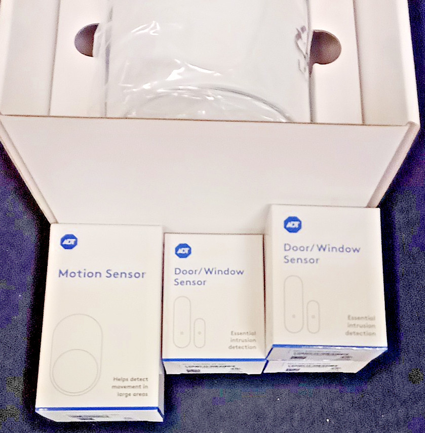 ADT Home Security Kit Sealed in Packaging W/ Base, MOTION, 3 DOOR/WINDOW SNSORS