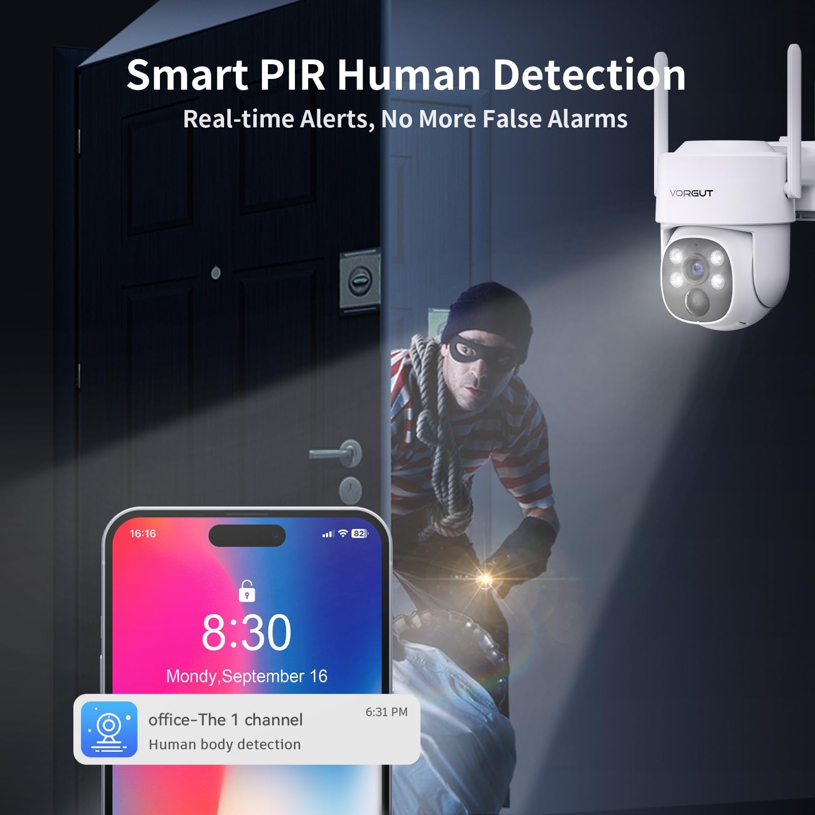 Solar Security Camera System Wireless Outdoor with 10CH 10″ LCD Monitor NVR,2…