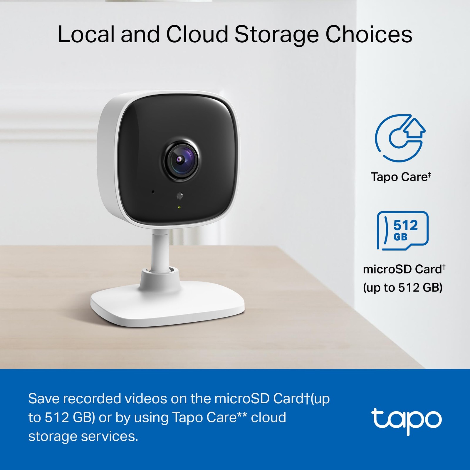 Tapo 1080P Indoor Wired Security Camera – Works as a Baby & Pet 4-Pack, White