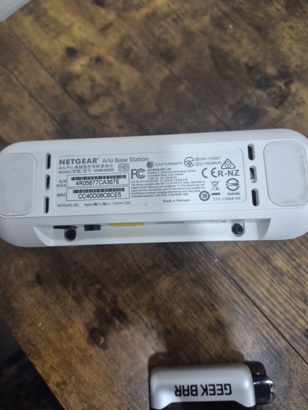 Arlo Netgear Base Station VMB4000 for Arlo, Pro, Pro 2 Replacement Tested Works