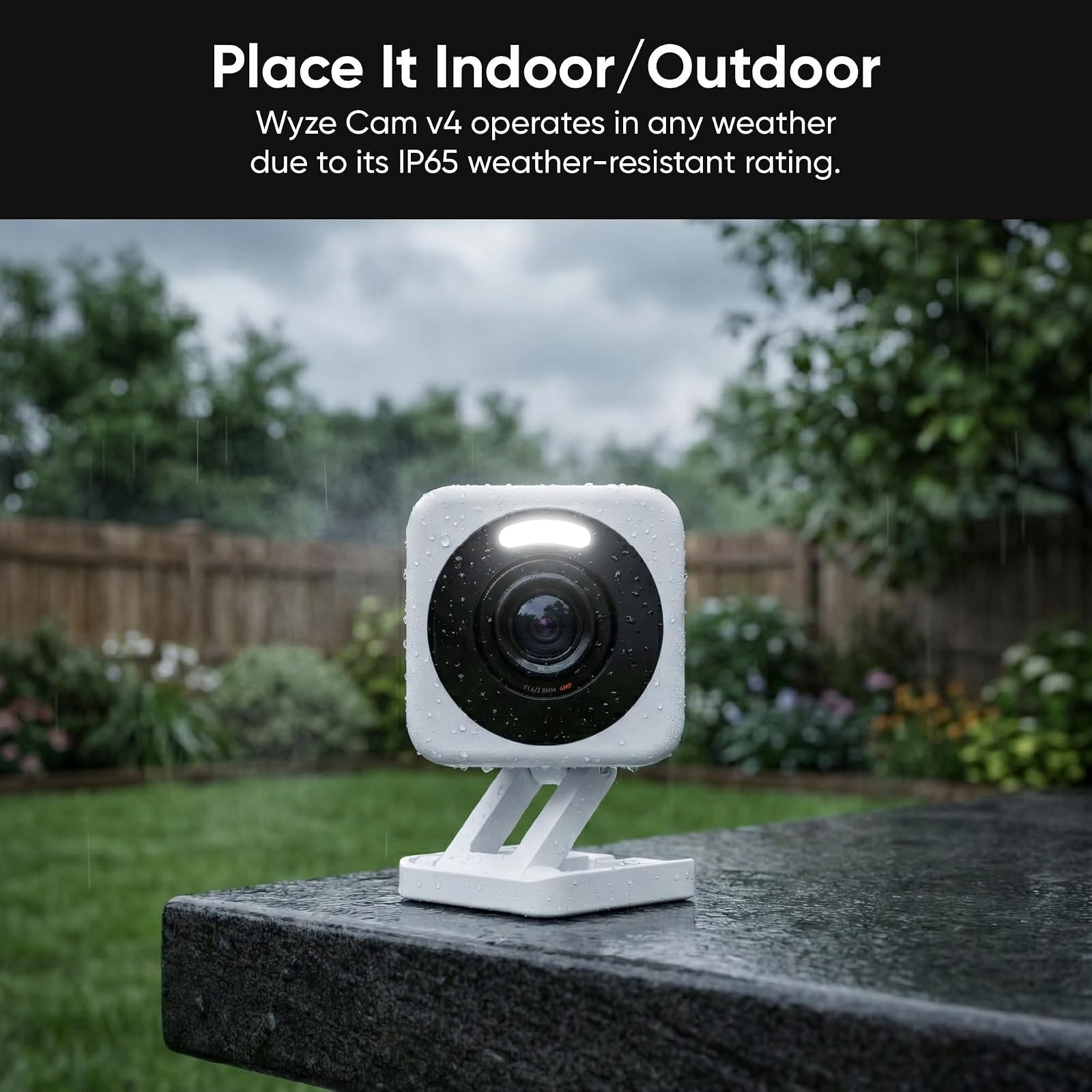WYZE Cam v4 2.5K AI Security Camera Indoor Outdoor Home Security