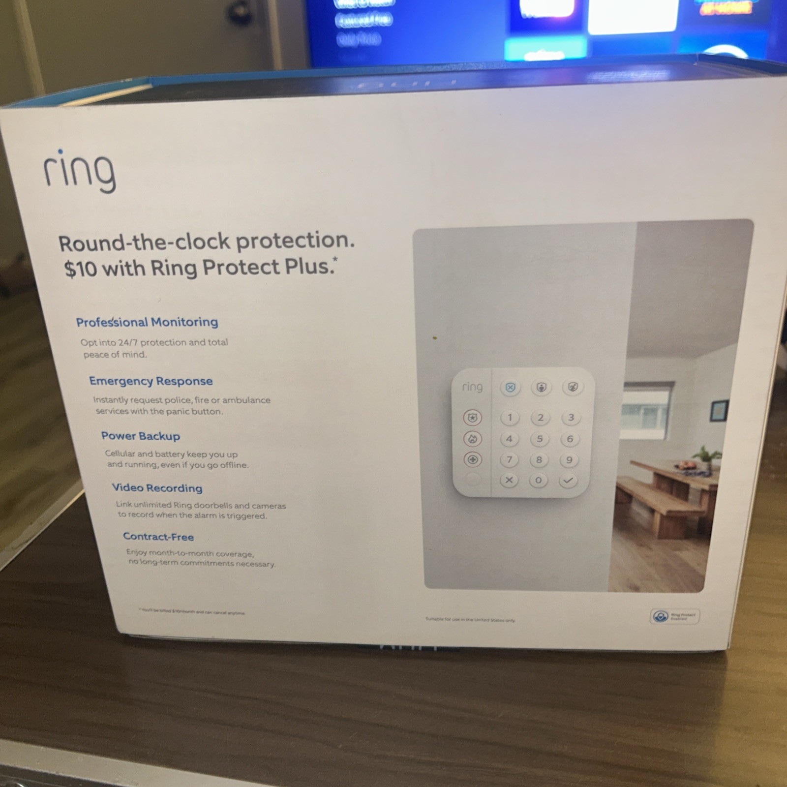 New Ring 2nd Gen Alarm 8 Piece Home Security Kit Motion Detector Contact Sensor