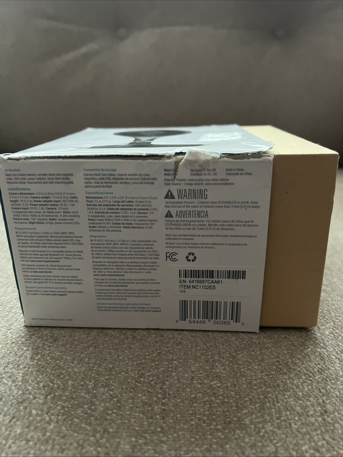 Nest NC1102ES 1080p Security Camera