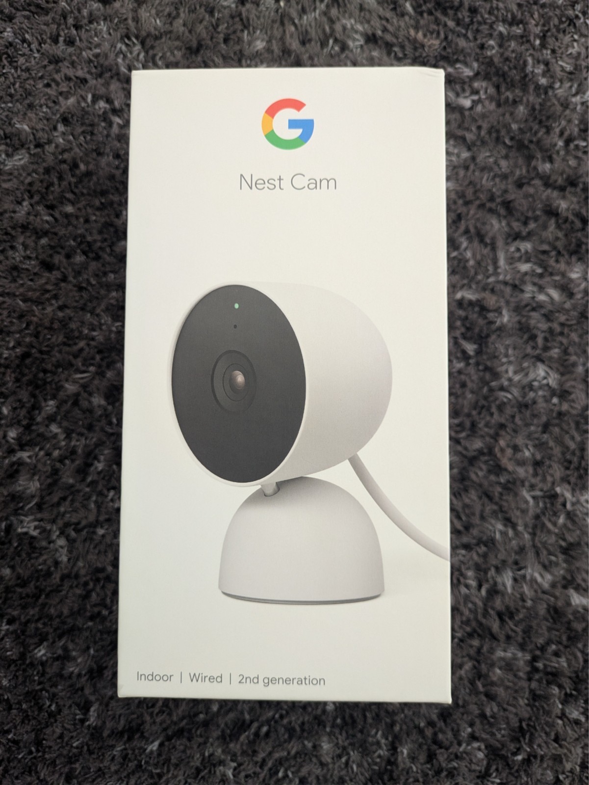 Google Nest Cam (Indoor | Wired | 2nd generation) Security Camera 1080p HD Wi-Fi