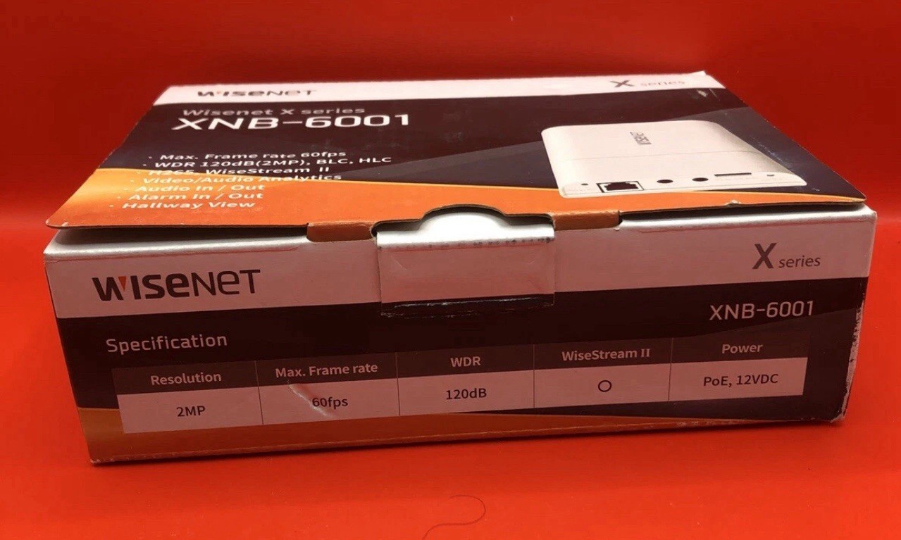 Hanwha Techwin XNB-6001 Wisenet X Series 2MP Network Camera Main Module Base NIB