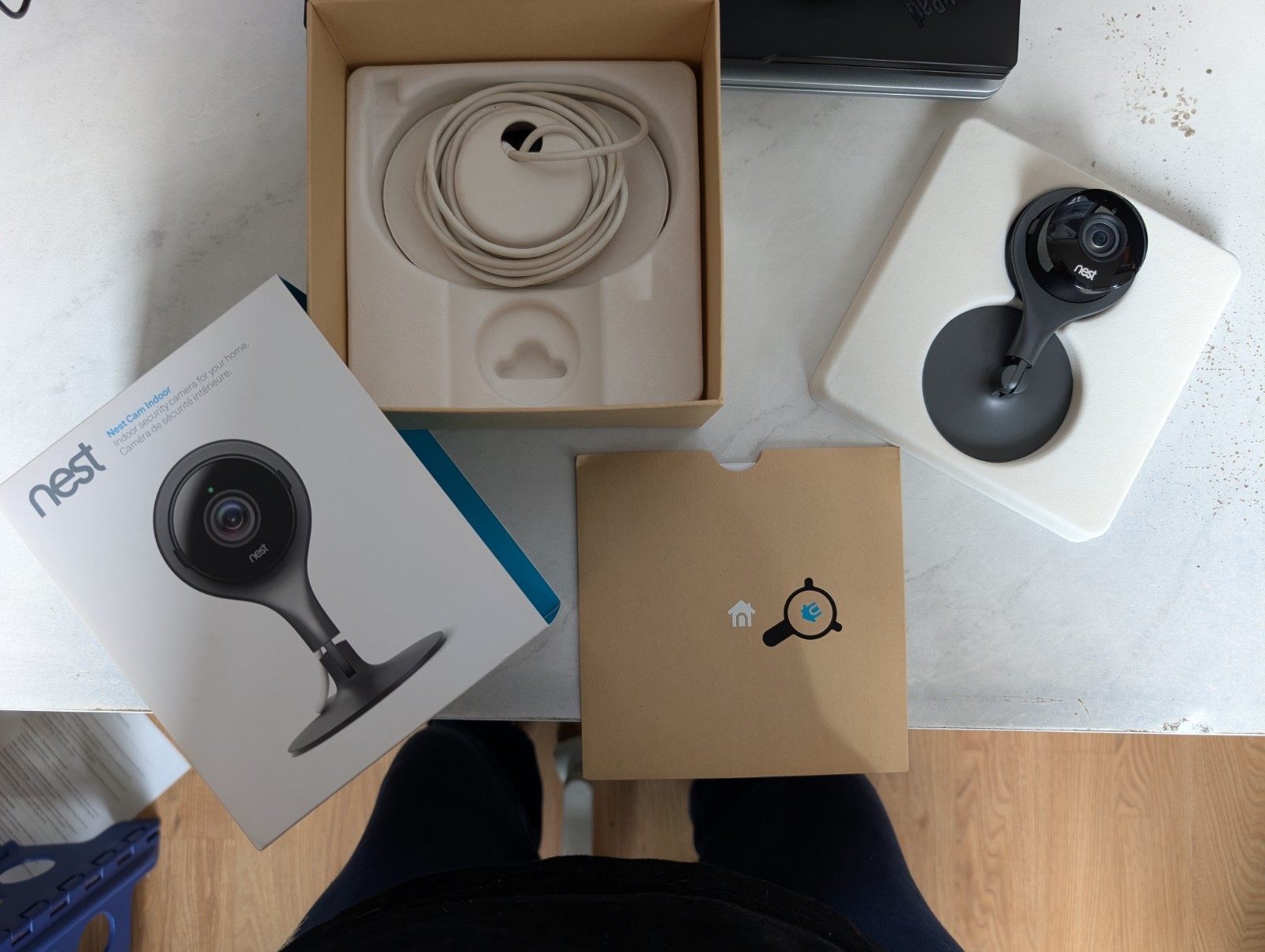 Google Nest Cam Indoor NC1102ES In box 1080p Security Camera