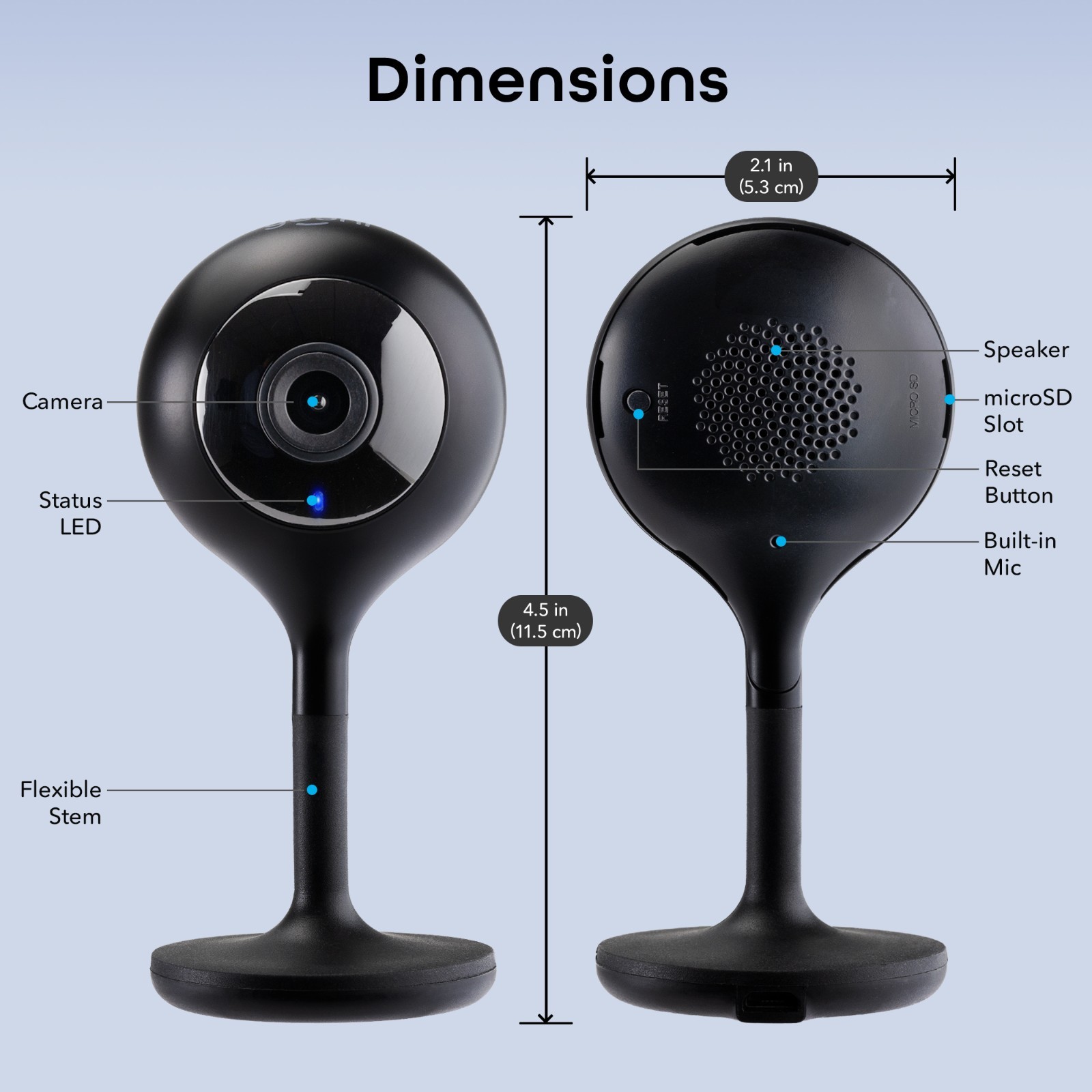 Geeni Look Ultra 2K 4MP WiFi Indoor Camera 2-Way Audio Night Vision