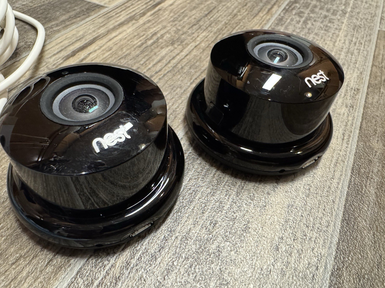 2 Google Nest NC1102ES Cam Indoor Security Camera 1st Gen – Black – Tested!