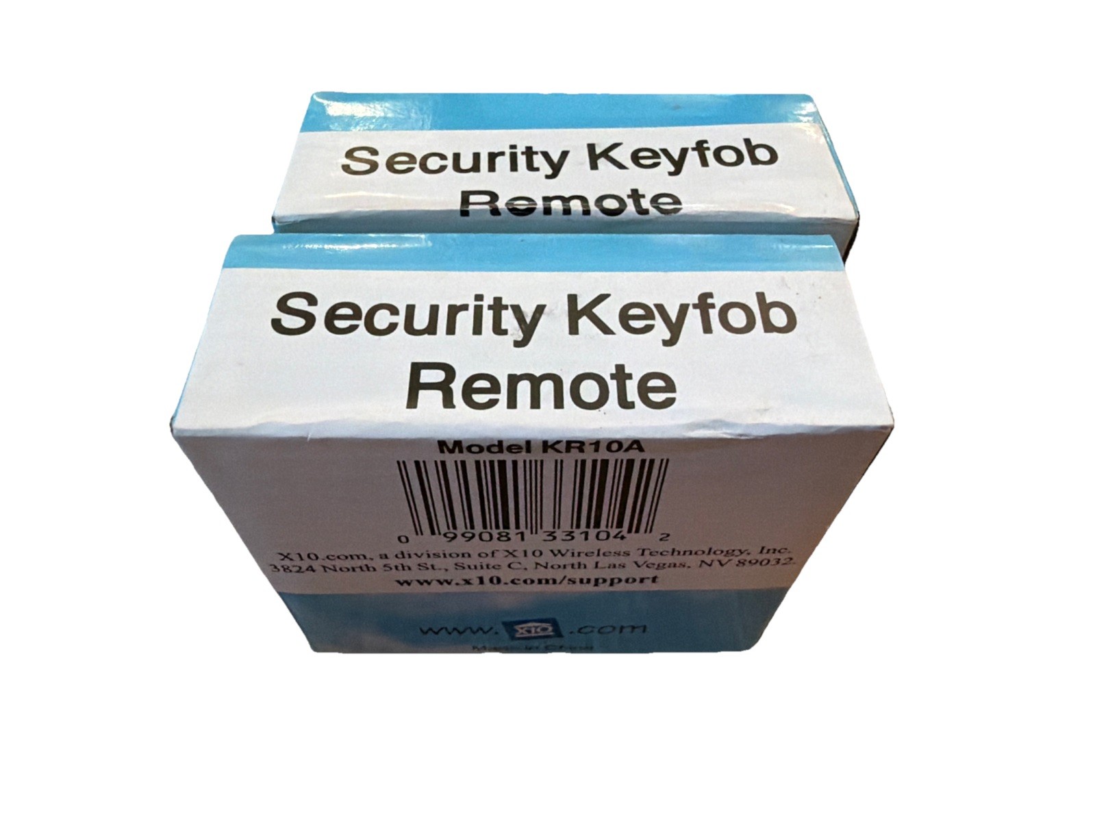 Lot of 2 X-10 Powerhouse KR10A Security Keyfob Keychain Remote Control NEW NOS