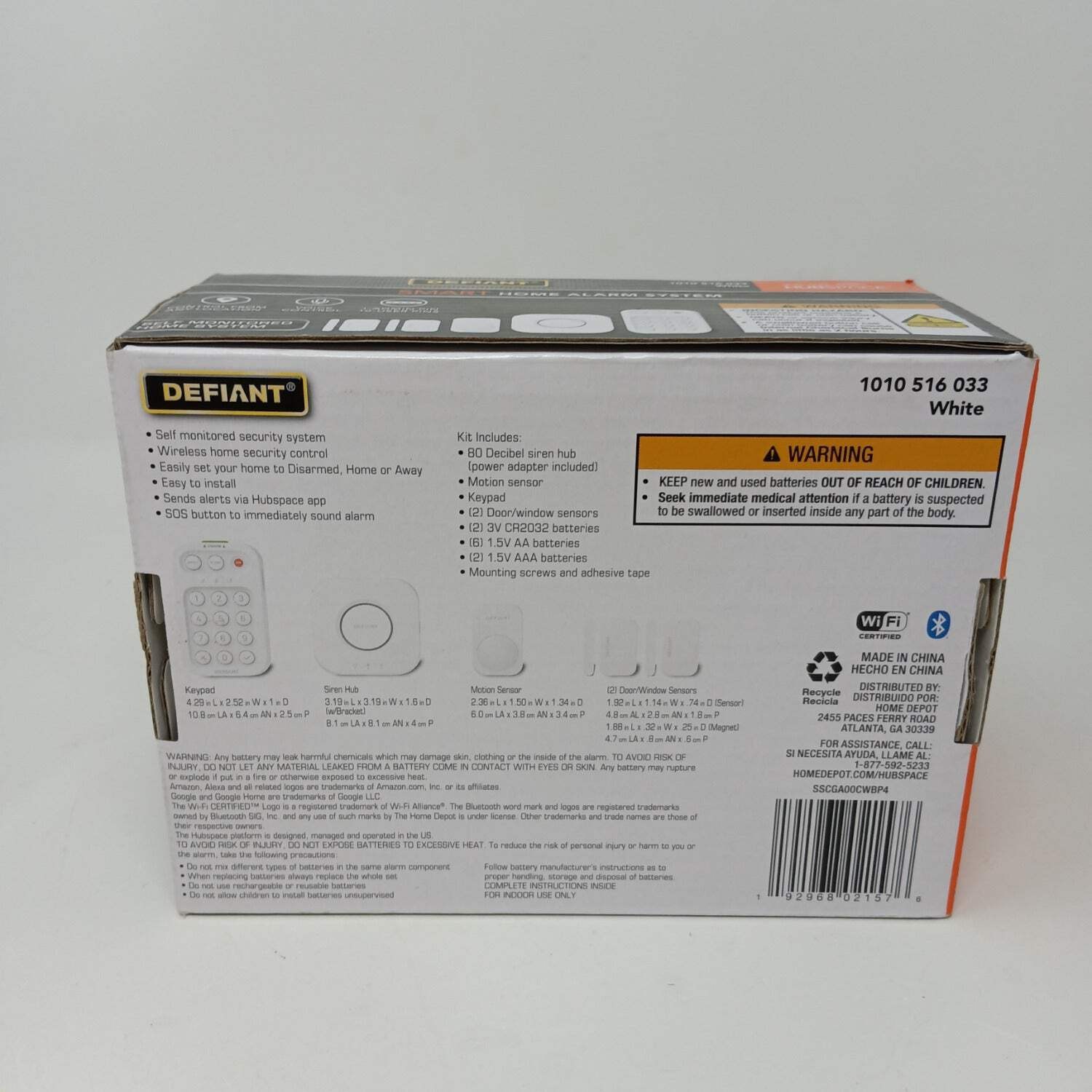 New Defiant 1010 516 033 Alarm System