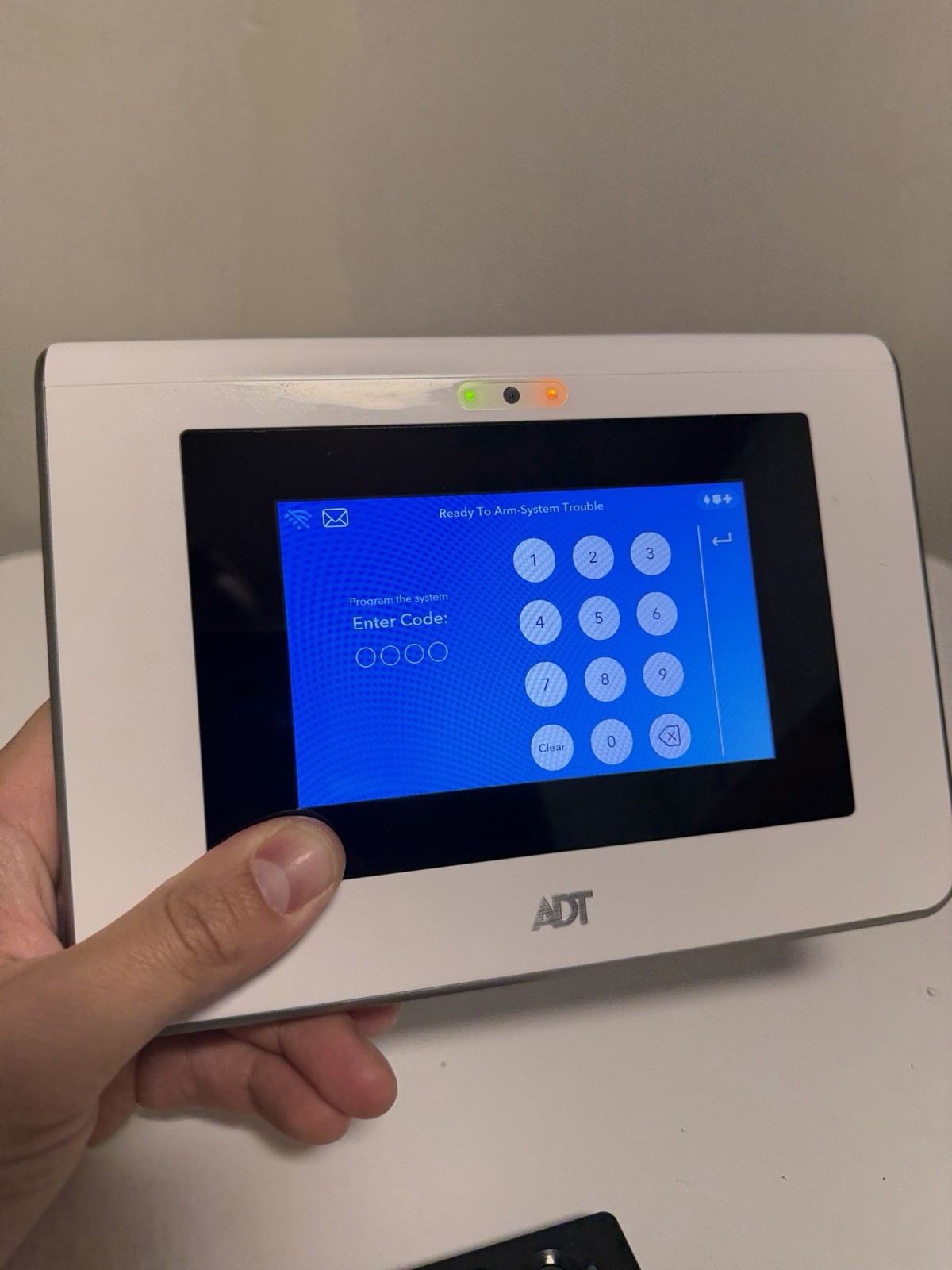 ADT 5” Touchscreen Command Security Control Panel ADT5AIO WITH Mount & Cable