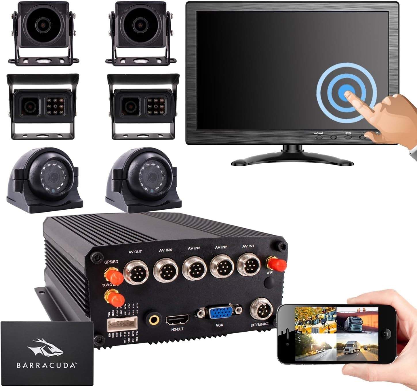 NEW JOINLGO 8-CH 1080P Mobile DVR System | 1TB SSD | 4G WiFi GPS Fleet