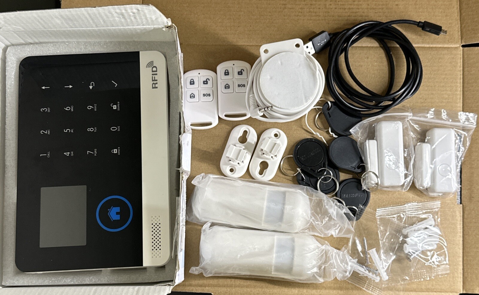 Security Alarm System Wireless Home Wifi GSM Tuya Alexa Google Motion Sensor Kit