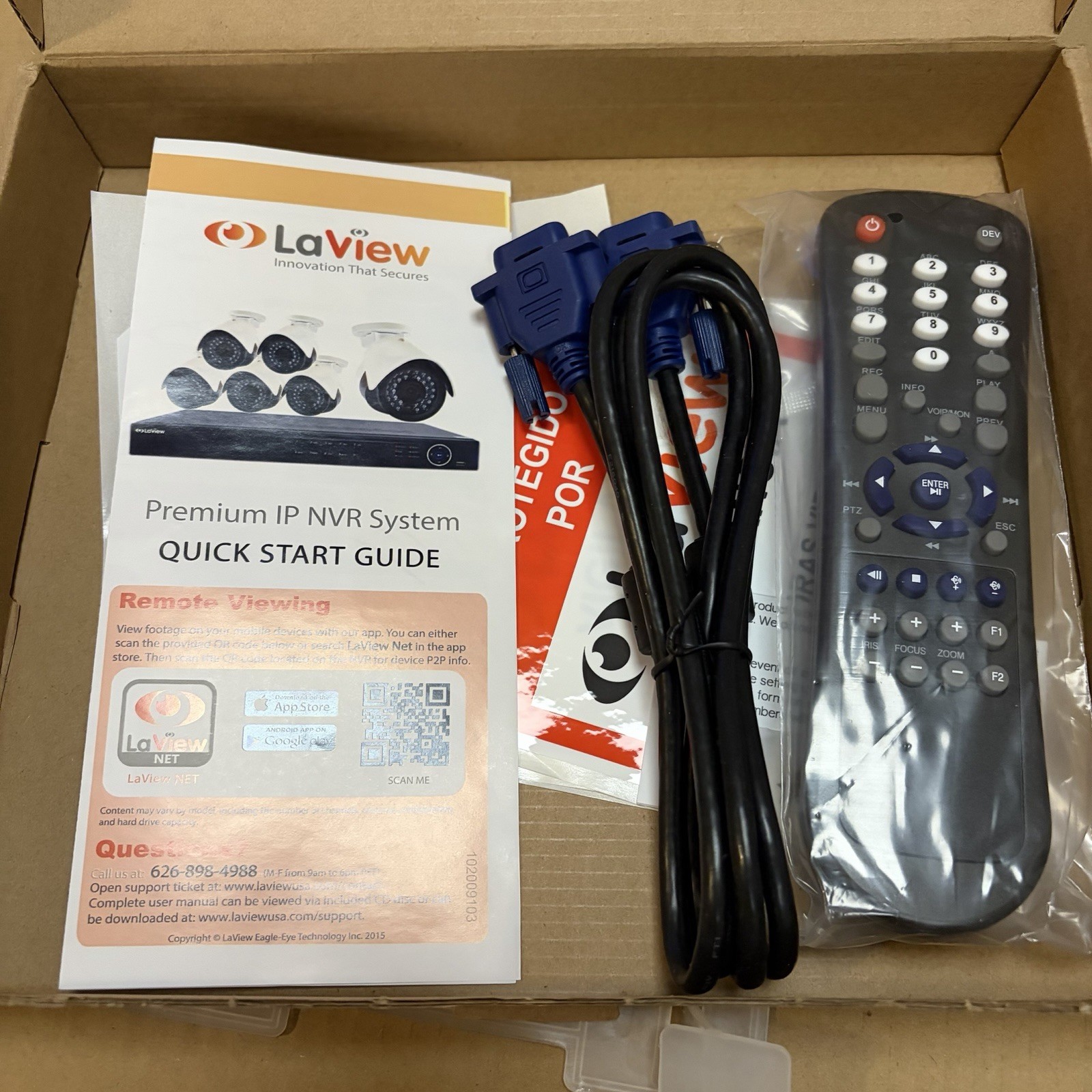 LaView LV-KN988P86A4 Premium IP Surveillance System 8 Channel NVR + 6 Cams (3TB)