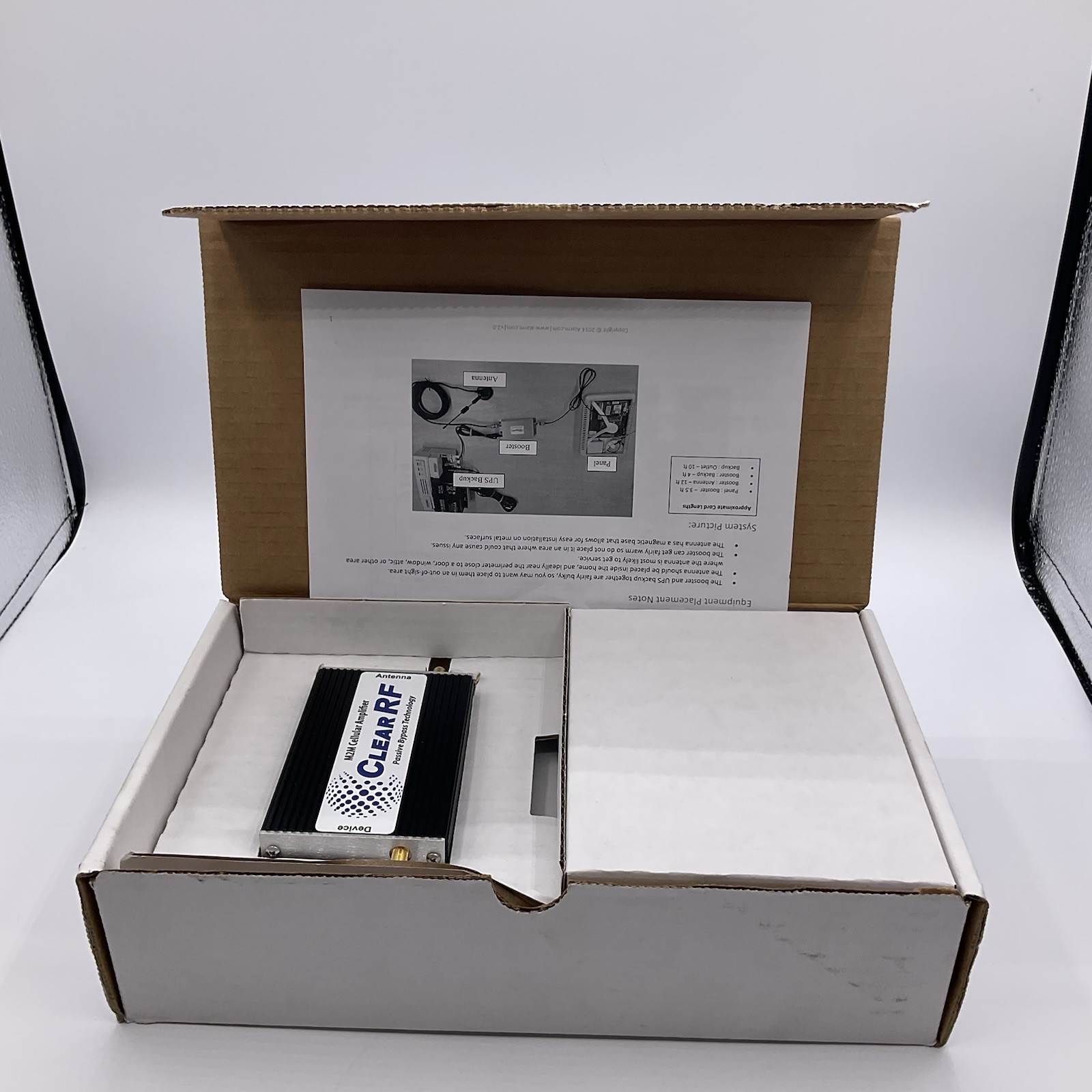 Clear RF WRE2710-S M2M Cellular Signal Amplifier 800/1900MHz Passive ByPass