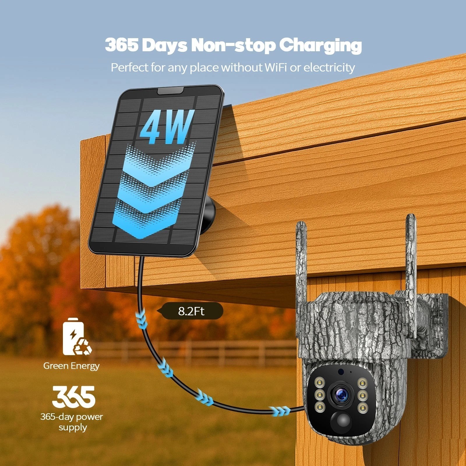 4G LTE Cellular Security Camera with 2.5K Live Streaming for Hunting Trail Game