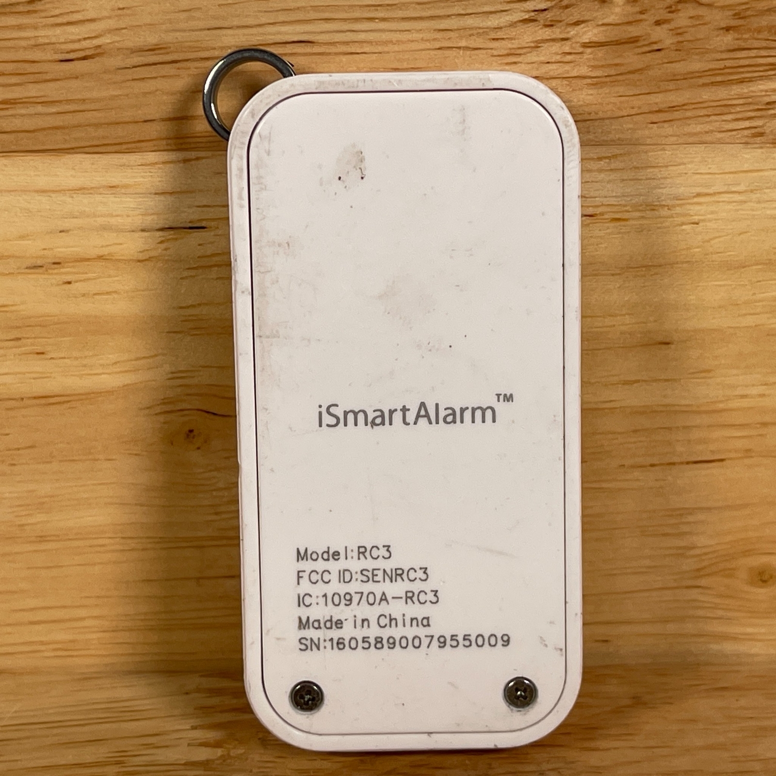 iSmartAlarm RC3 White Wireless Balise a Distance Security Systyem Remote Tag