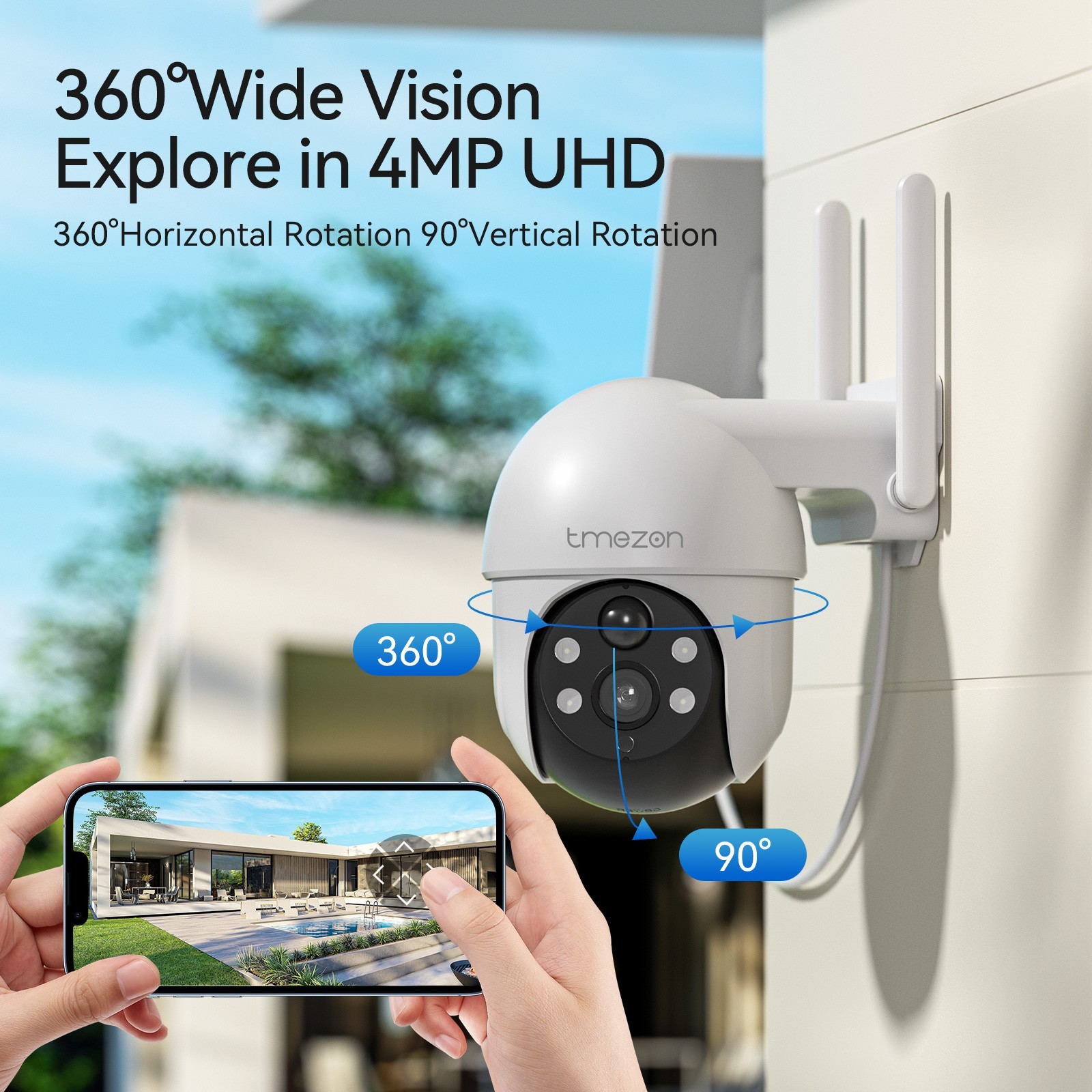 Solar Wireless CCTV Security PTZ IP Camera System WIFI NVR Monitor Home Security