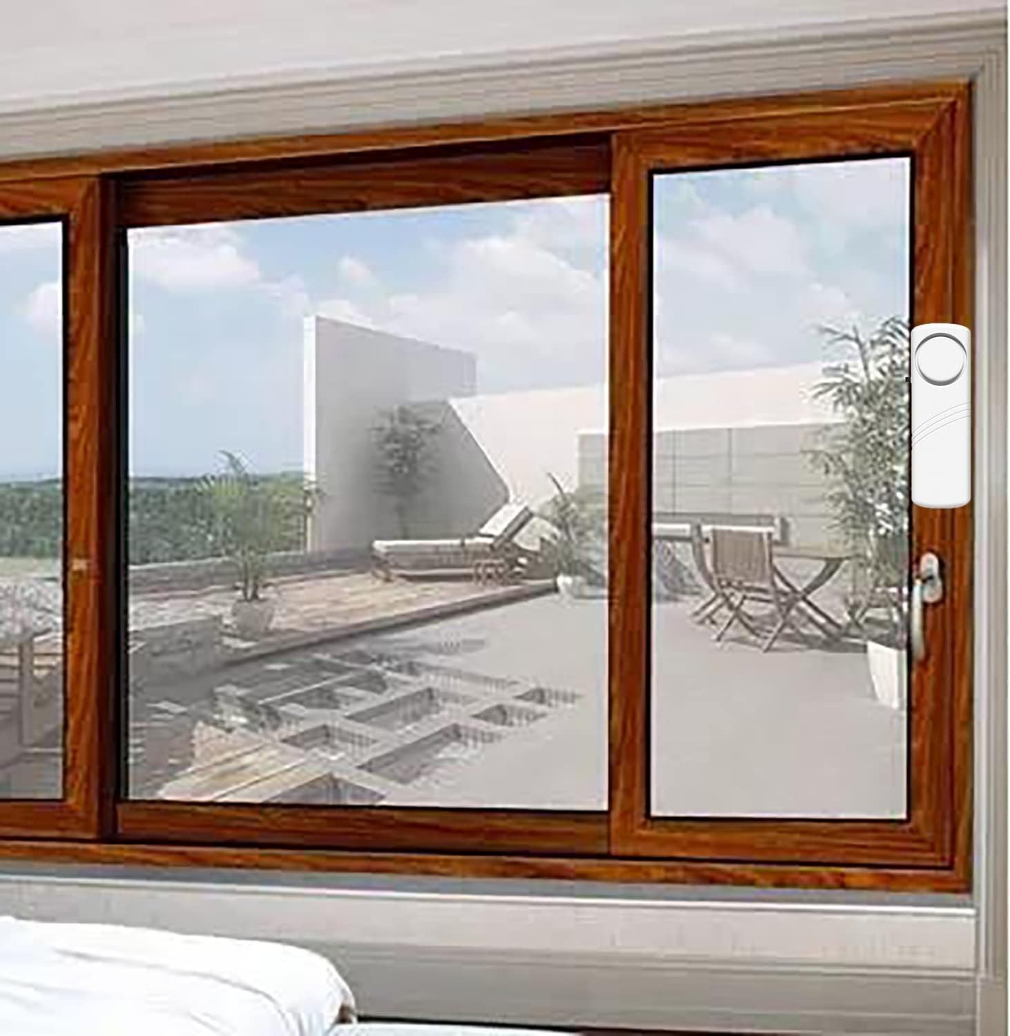 90 Db Home Security Alarm Set – Wireless Door and Window Sensors 2 Pack