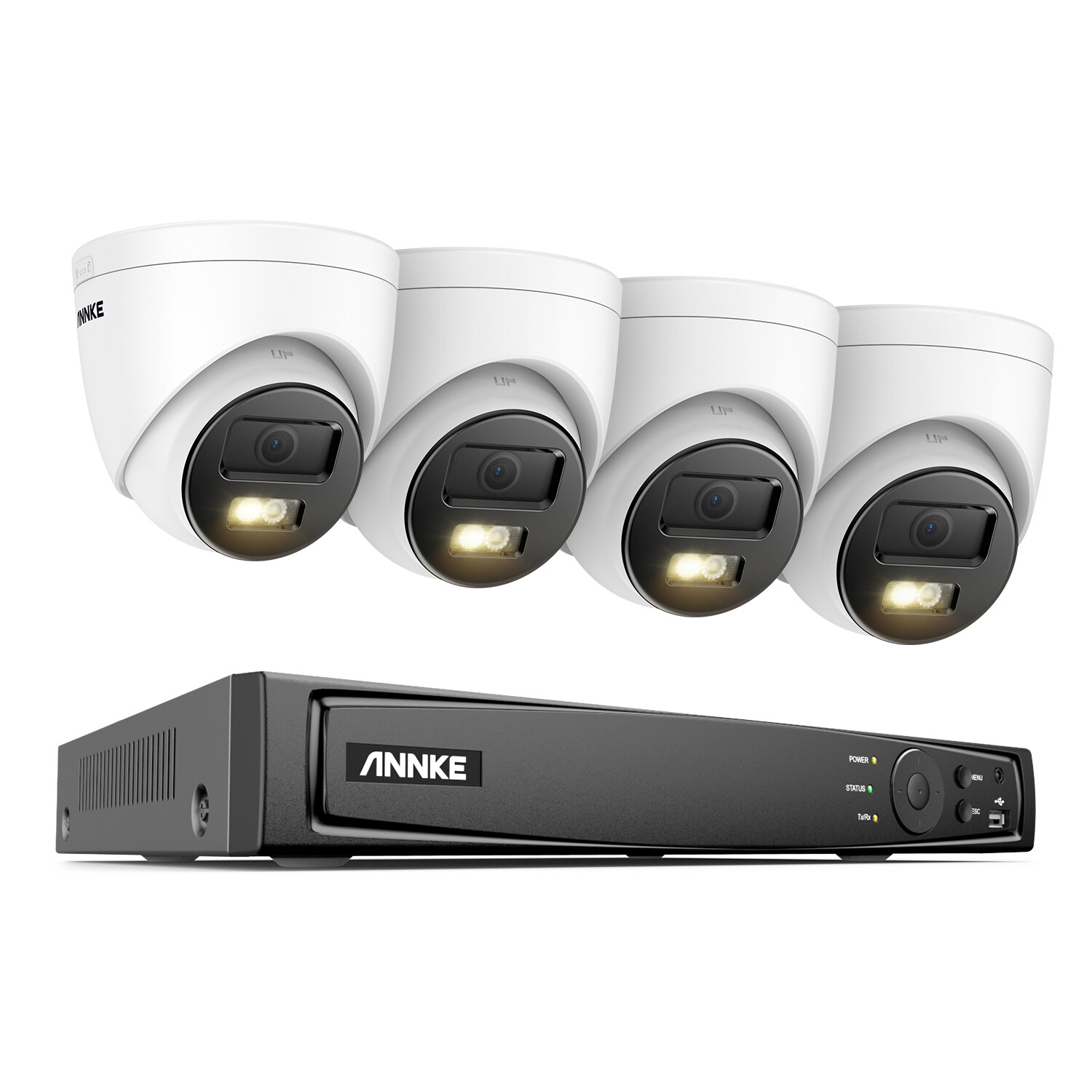 ANNKE 8CH 12MP NVR 5MP POE AI Color Night Security Camera System Audio Recording