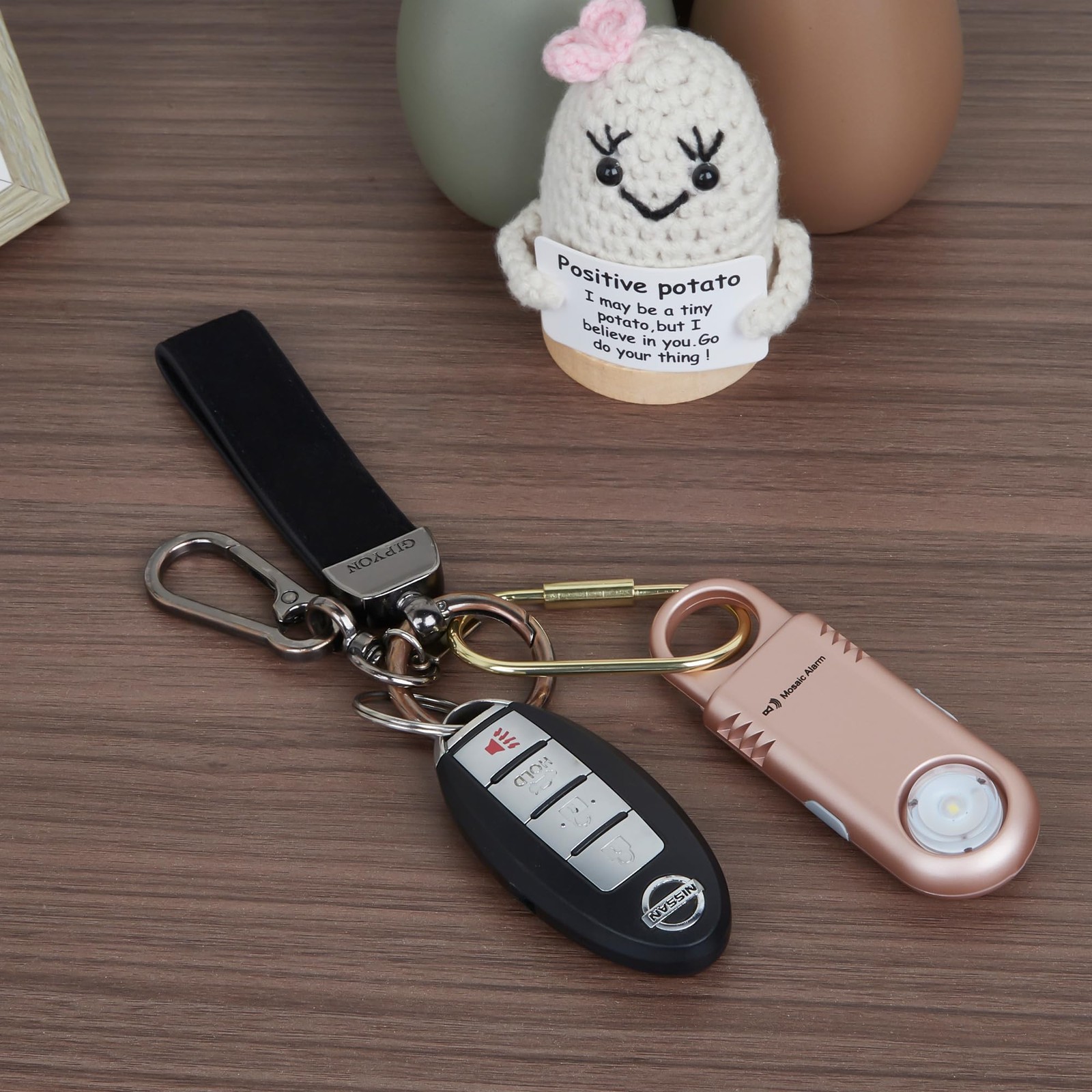 135dB Rechargeable Personal Safety Alarm Built-in Ultra-Bright Flashlight Non…