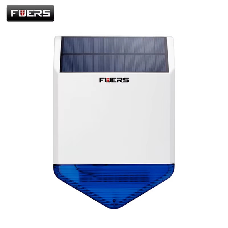 Outdoor Solar Siren Waterproof Wireless Siren With Burglar Alarm Flash Light For