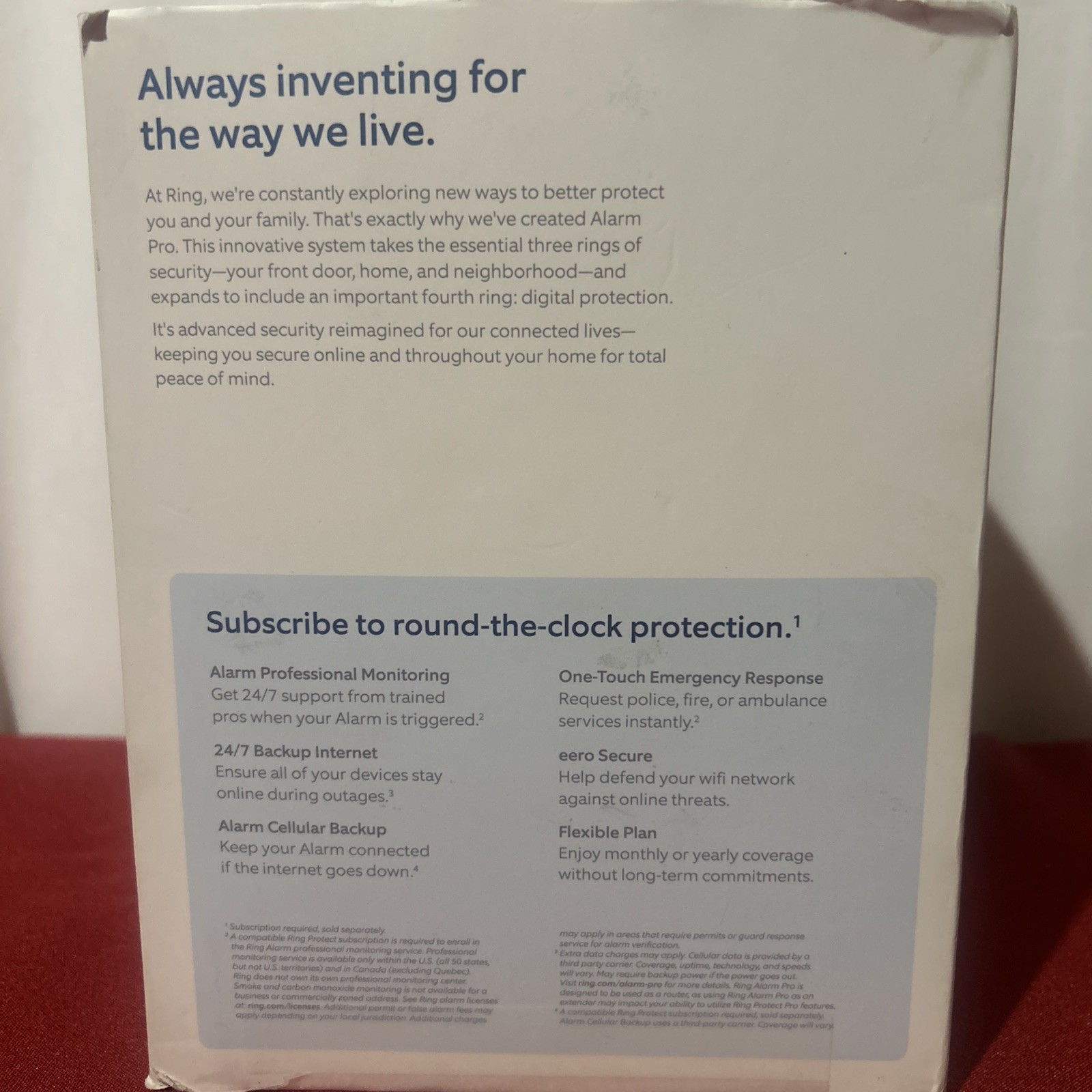 Ring Alarm Pro Built In Eero Wi-fi 6 Router 8 Piece System For Home And Digital