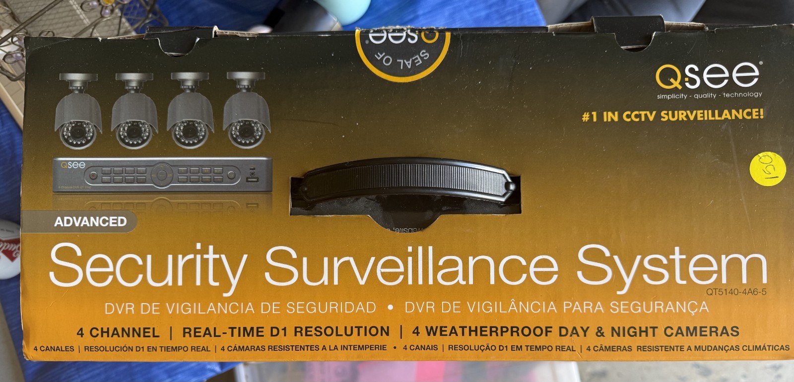 Q-SEE Security Surveillance Security System with DVR. QT5140-4A6-5