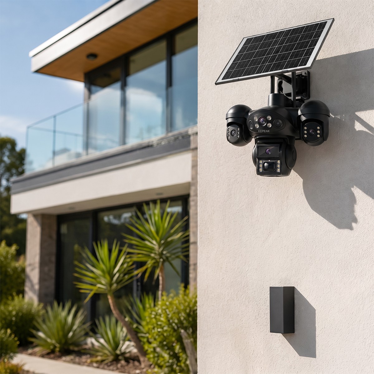 4PCS Camara De Seguridad Solar Inalambricas Para Exterior Con Vision Nocturna HD