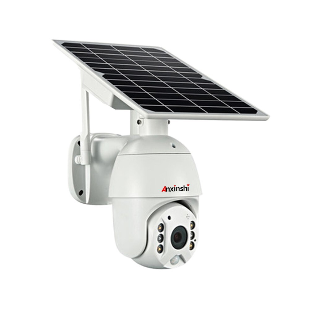 Anxinshi Brand HD 1080P 4G WiFi Solar Panel Battery PTZ CCTV Camera APP UBOX
