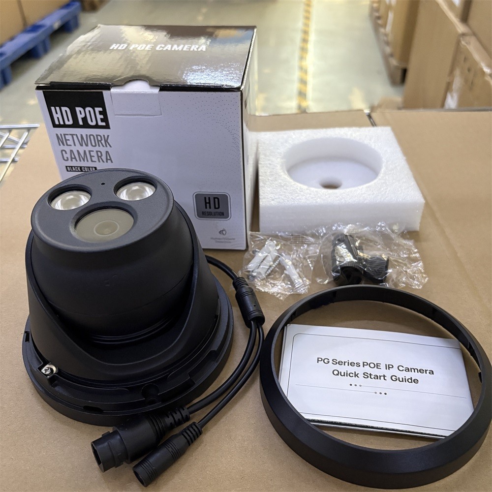 VIKYLIN 8CH 8POE NVR System Turret 24h Full Color 8MP 4K IP CAMERA Black MIC Lot