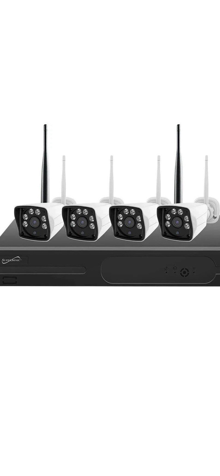 Supersonic SC-5004NVR 4CH 4-Cam 1080p Wireless/WiFi Night Vision 1TB